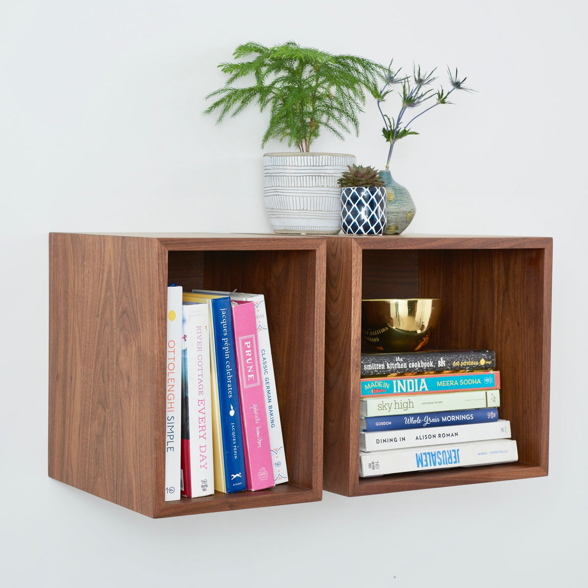 Walnut Record Storage Shelves – Krovel Furniture Co.