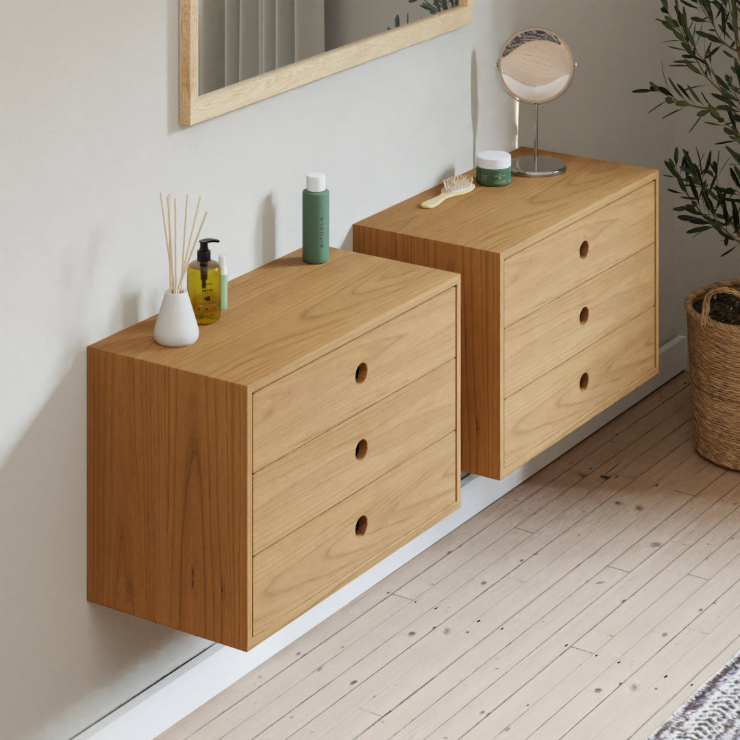 Cherry Floating Dresser - Krovel Furniture Co. Handmade in Maine