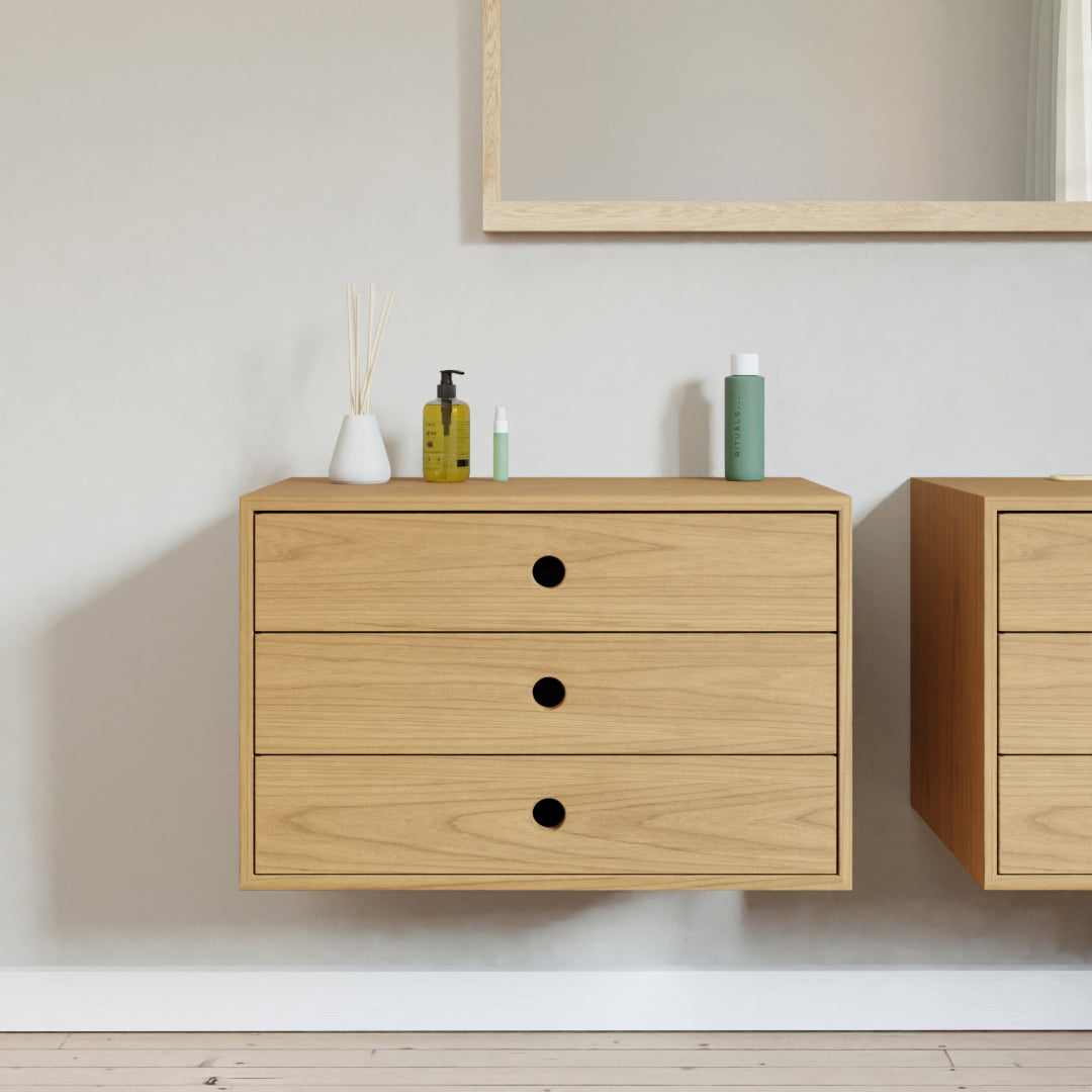 Cherry Floating Dresser - Krovel Furniture Co. Handmade in Maine