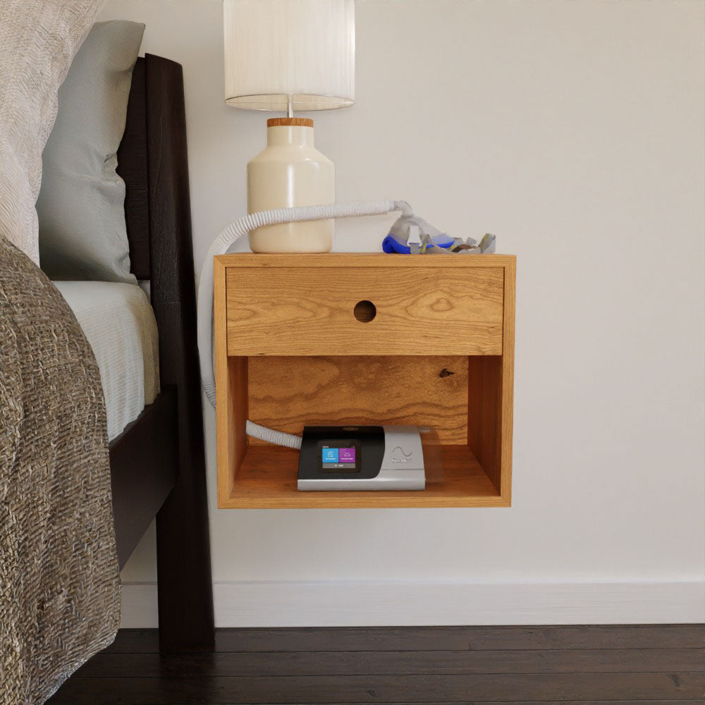 CPAP Nightstand in Cherry - Krovel Handmade in Maine