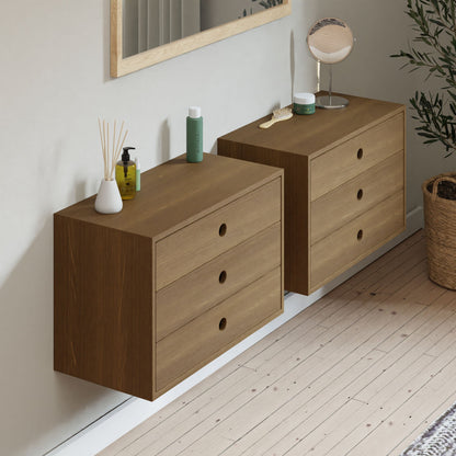 Floating Dresser in White Oak - Krovel Handmade in Maine