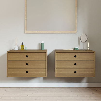 Floating Dresser in White Oak - Krovel Handmade in Maine