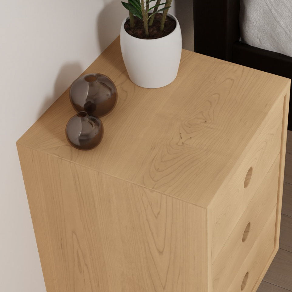 Floating Nightstand in Maple - Krovel Handmade in Maine