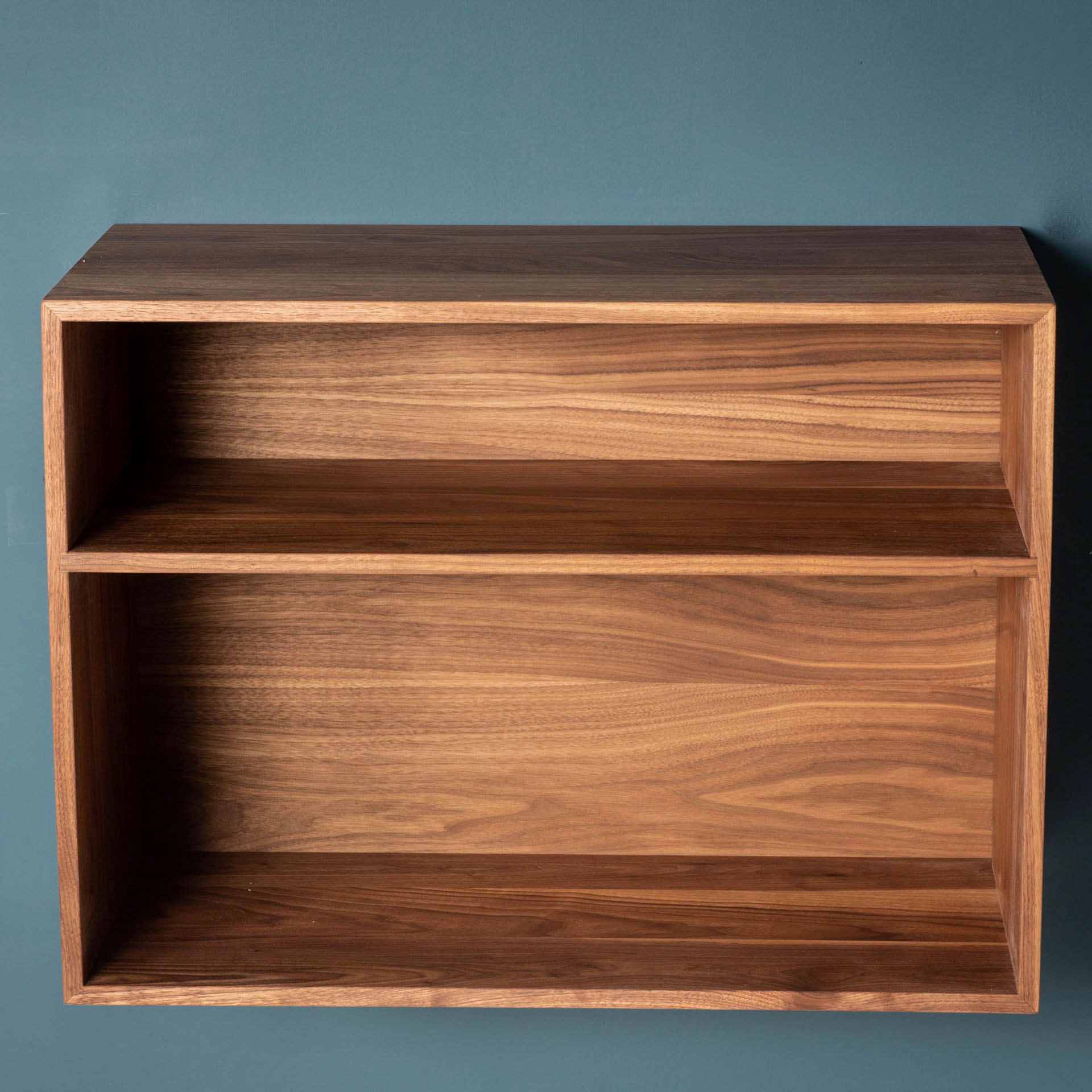 Record and Stereo Storage Cabinet in Walnut - Krovel Handmade in Maine