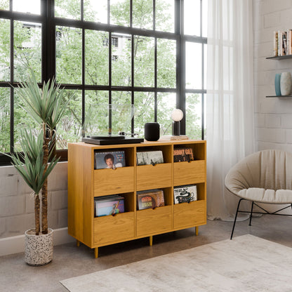 Record Credenza in Cherry - Krovel Handmade in Maine