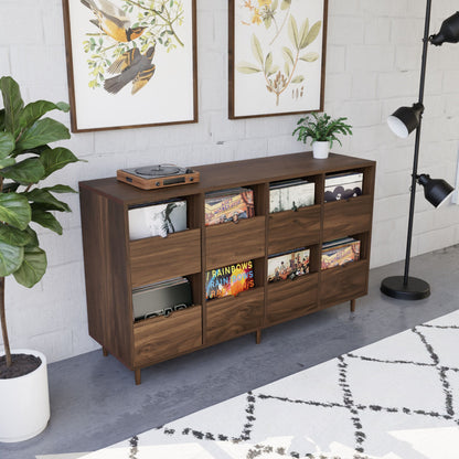 Record Credenza in Walnut - Krovel Handmade in Maine