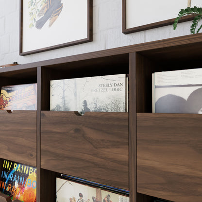 Record Credenza in Walnut - Krovel Handmade in Maine