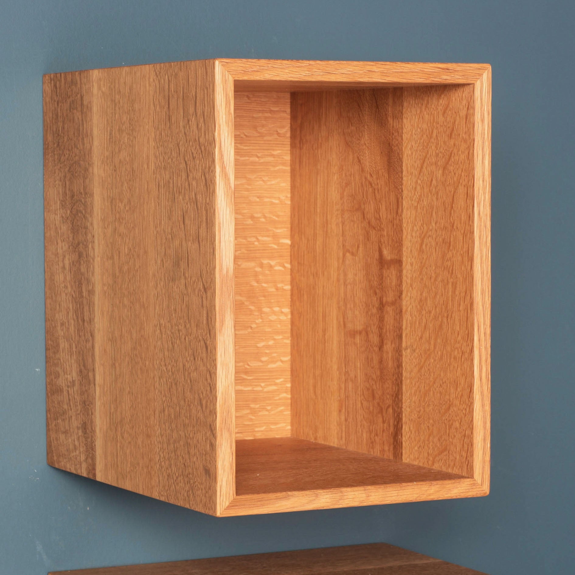 Record Storage Shelves in White Oak - krovel-dev Handmade in Maine