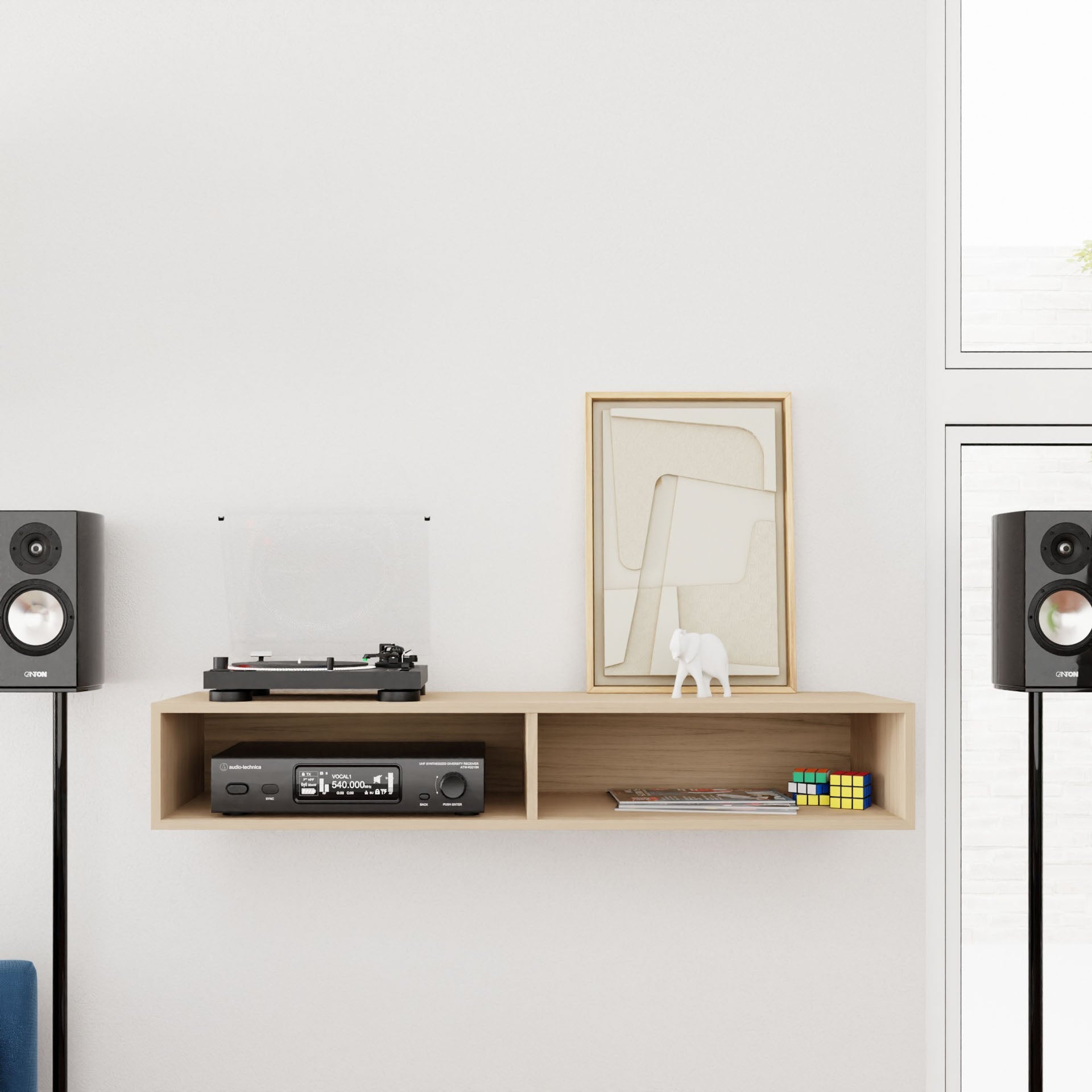 Stereo Table in Maple - Krovel Handmade in Maine