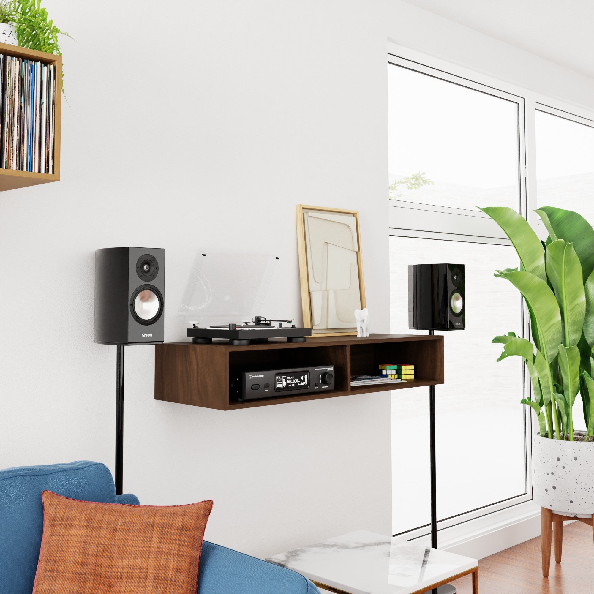 Solid Walnut Floating Bookshelf – Krovel Furniture Co.