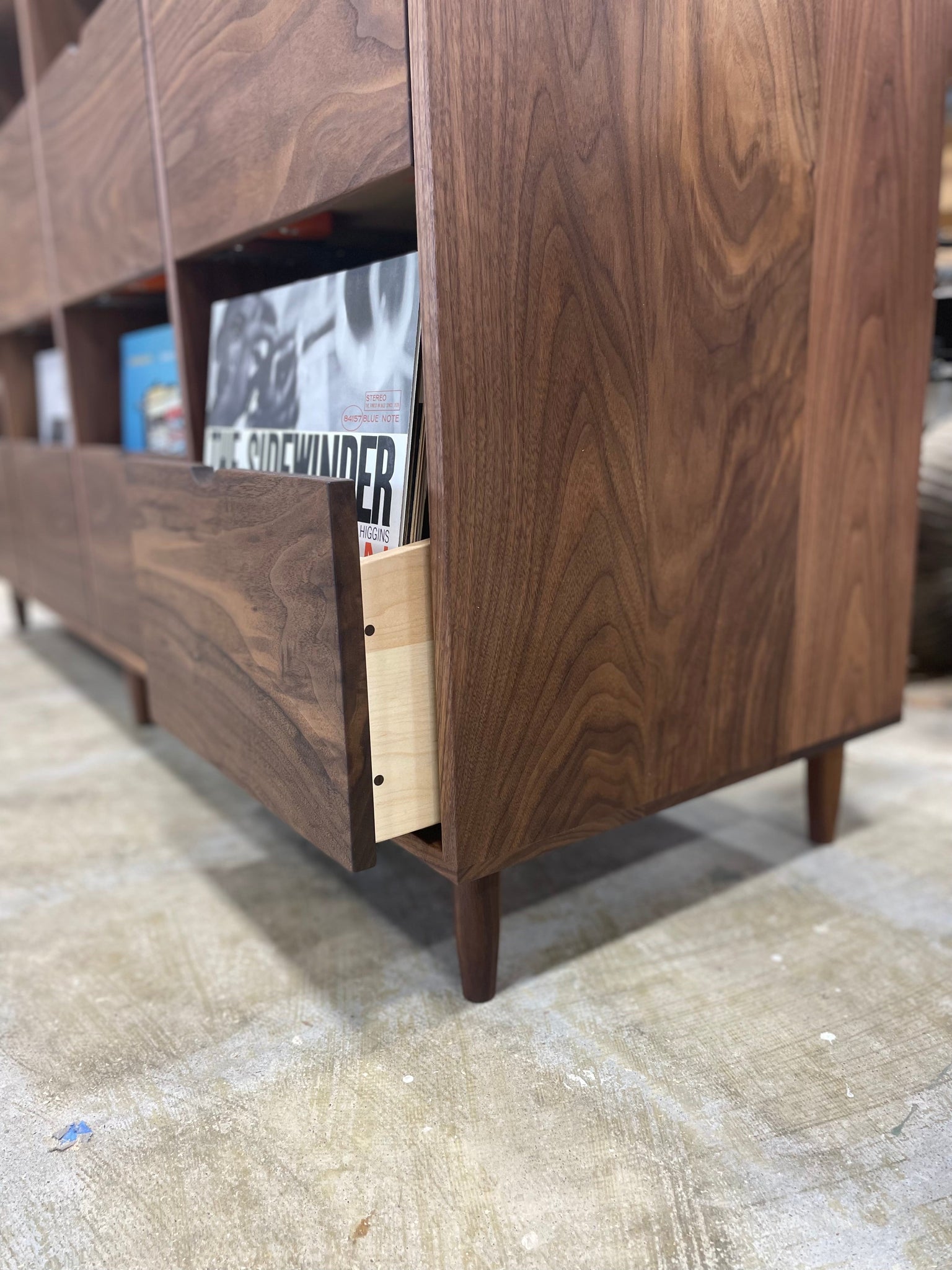 6 Drawer Record Credenza - Krovel Furniture Co. Handmade in Maine