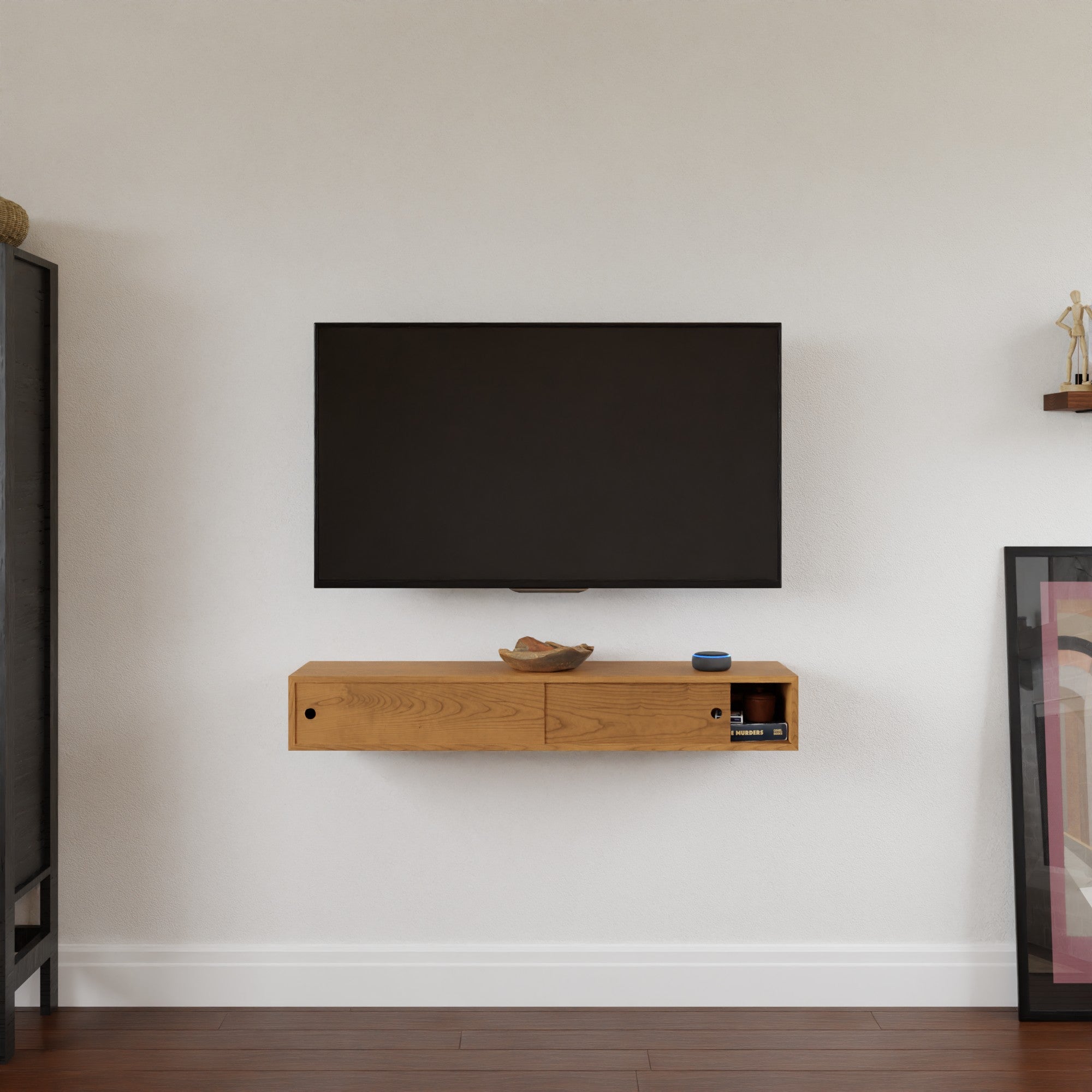 Cherry Media Console / TV Stand - Krøvel Furniture Co. Handmade in Maine