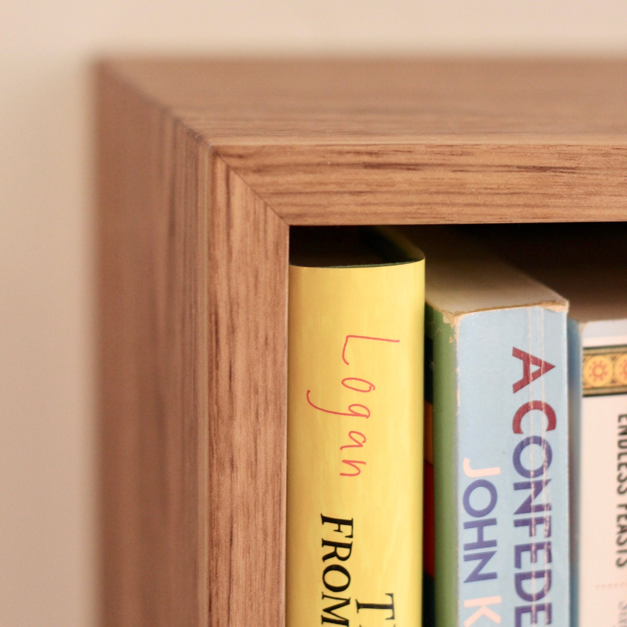 Solid Walnut Floating Bookshelf – Krovel Furniture Co.
