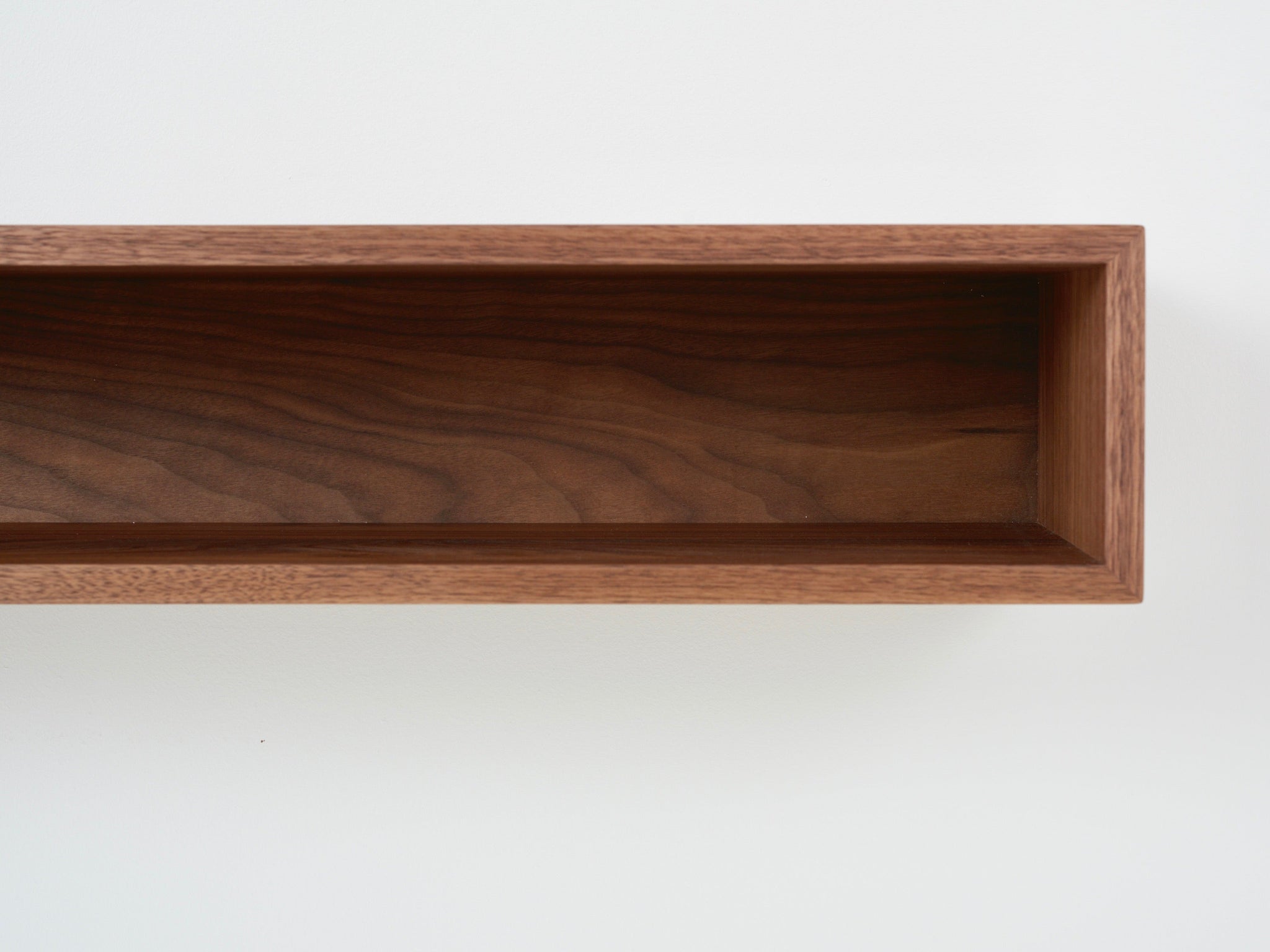 Floating Console Table in Walnut - Krøvel Furniture Co. Handmade in Maine