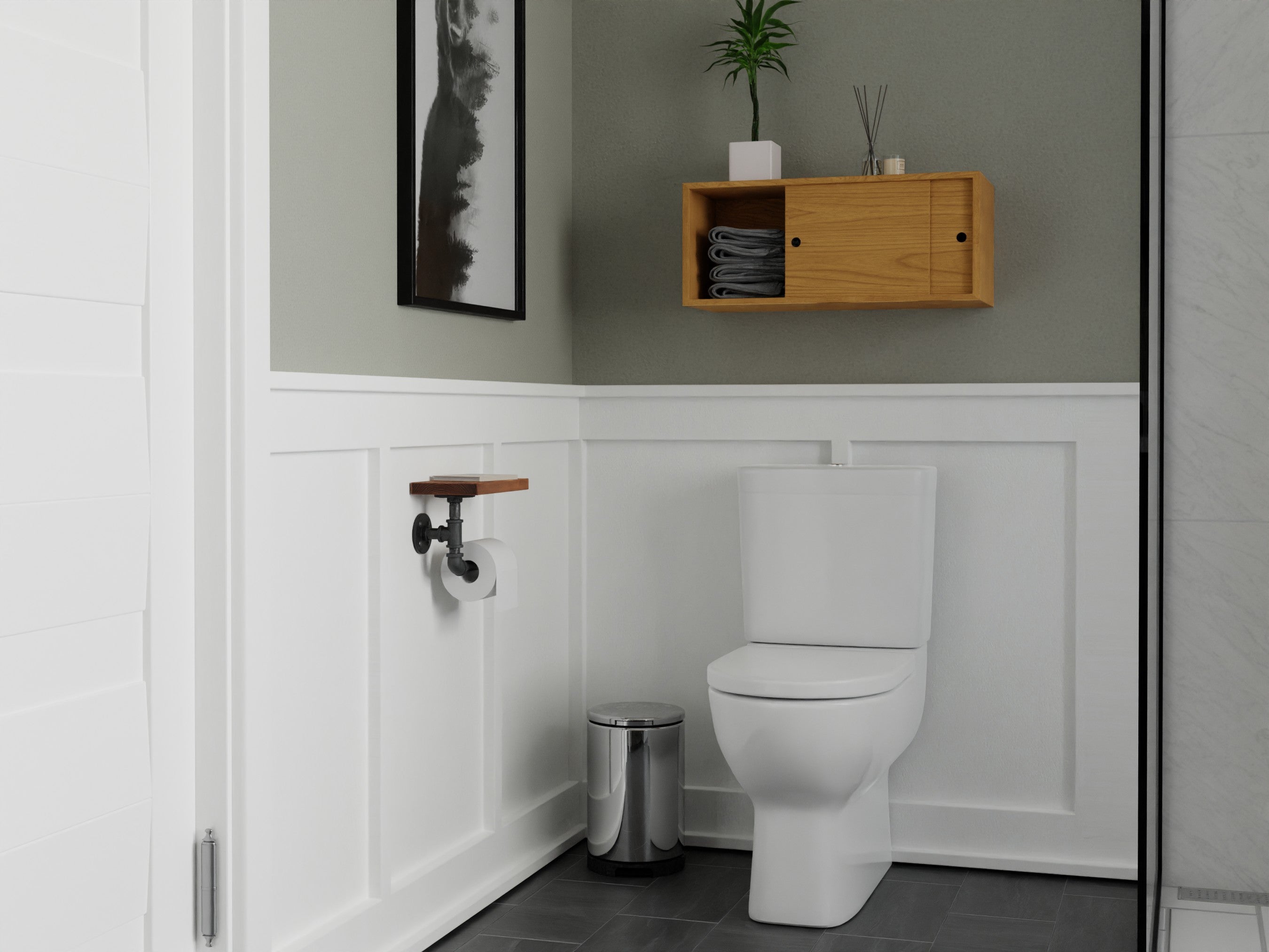 Toilet Storage Cabinet Bathroom Drawer Closestool Crevice