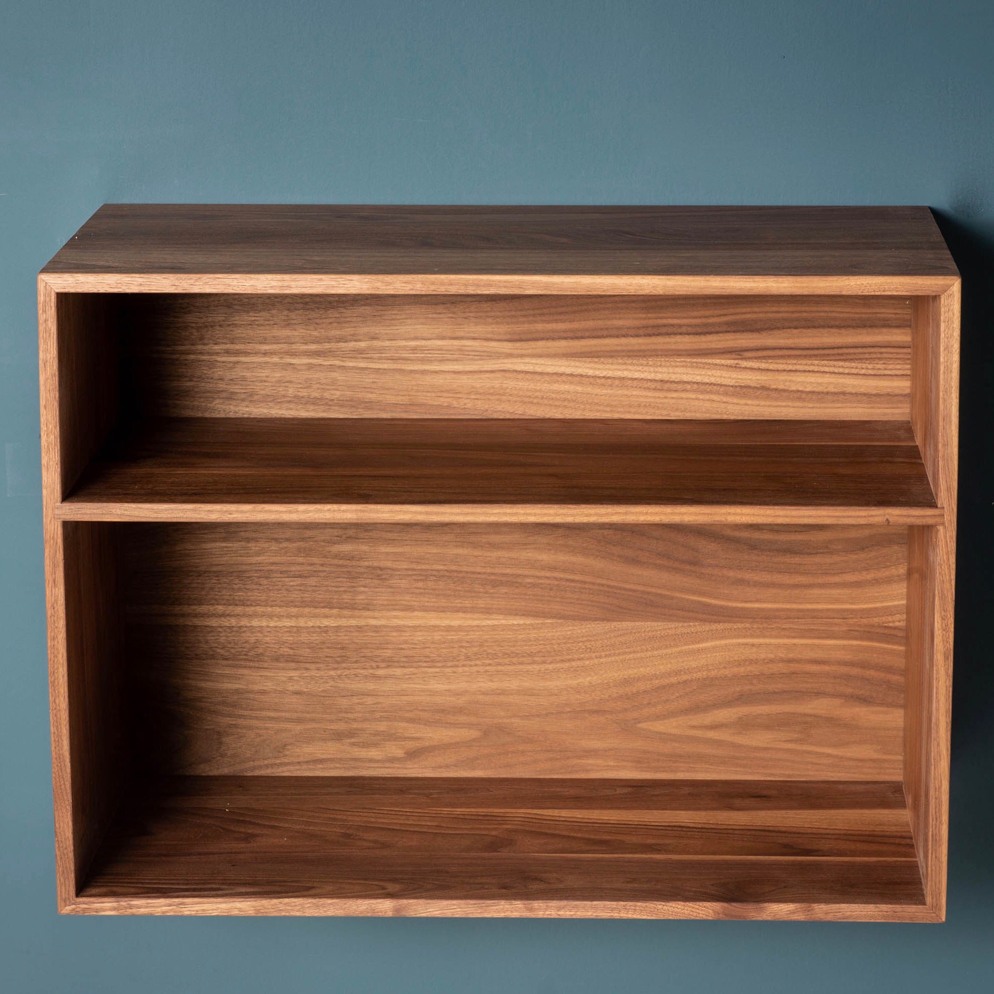 Record Storage / Stereo Cabinet in Walnut - Krøvel Furniture Co. Handmade in Maine