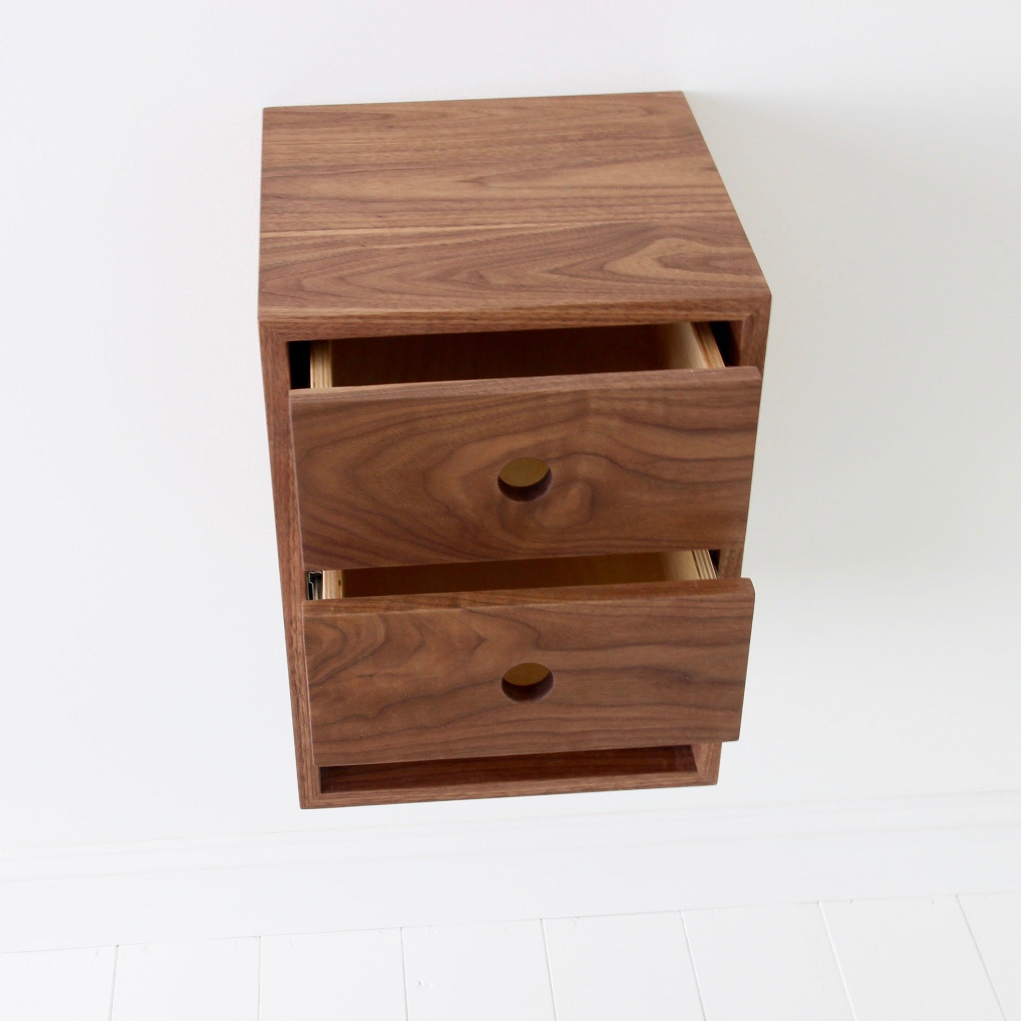 Walnut Floating Storage Cabinet – Krovel Furniture Co.